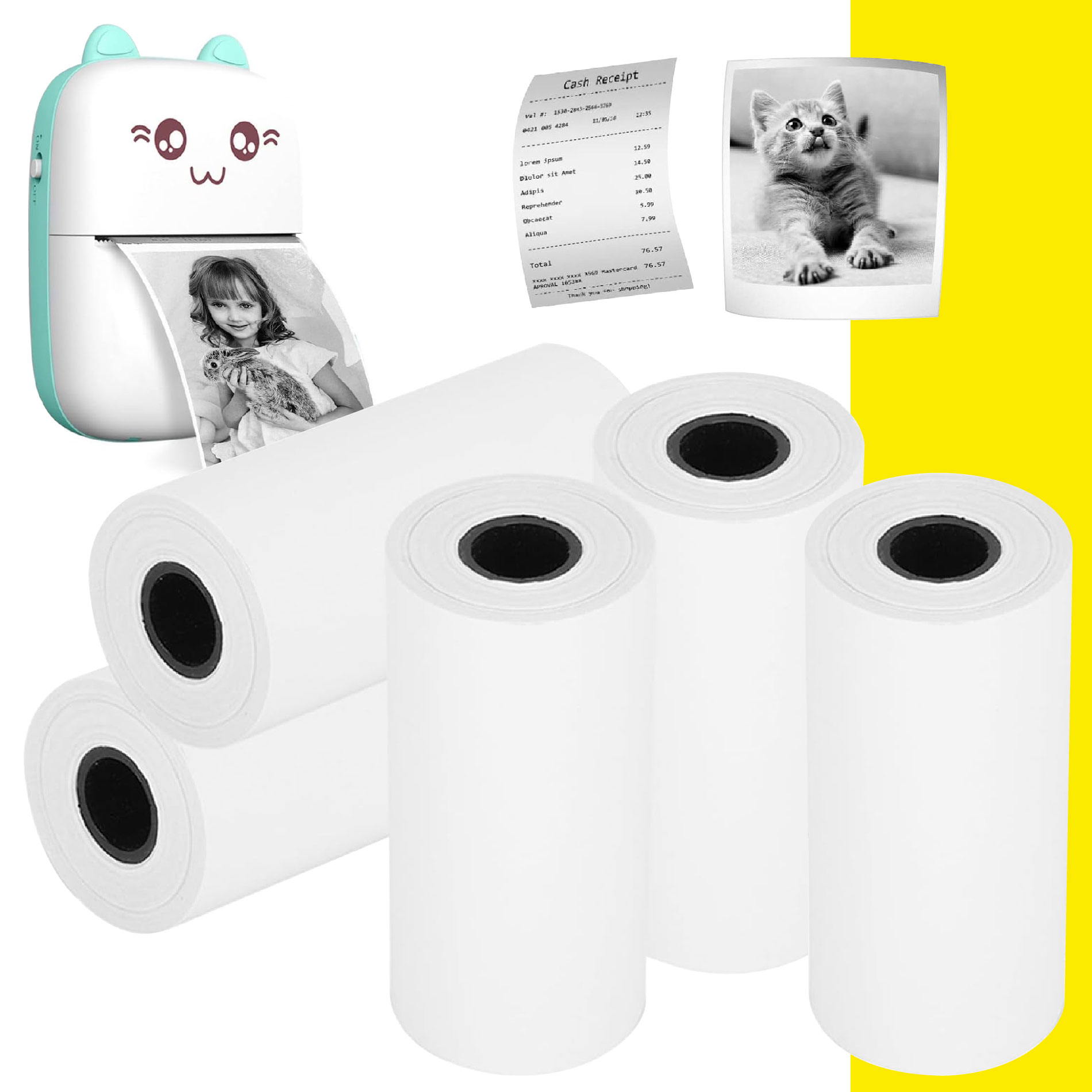 Miniatura 2 de Papel Impresora Térmico Combo x5 Mini